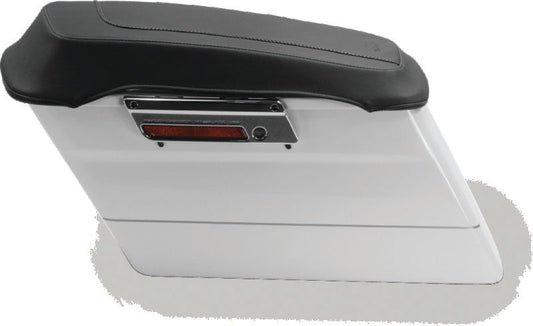 Mustang 80-07 Harley Early FL Touring Vintage Saddlebag Lid Covers - Black