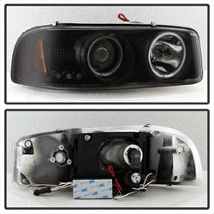 Spyder GMC Sierra 1500/2500 99-06 Projector Headlights CCFL Halo LED Blk Smke PRO-YD-CDE00-CCFL-BSM 5078704