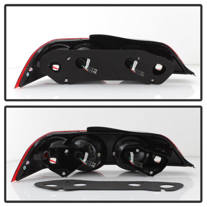 Spyder Acura RSX 02-04 LED Tail Lights Red Clear ALT-YD-ARSX02-LED-RC 5000385