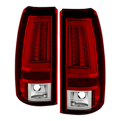 Spyder Chevy Silverado 1500/2500 03-06 Version 2 LED Tail Lights - Red Clear ALT-YD-CS03V2-LED-RC 5081926