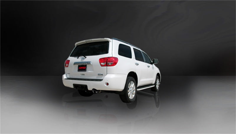 Corsa Performance 08-13 Toyota Sequoia 5.7L V8 Touring Cat-Back Exhaust w/Black 4in Tip