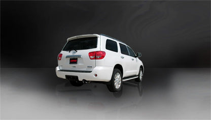 Corsa Performance 08-13 Toyota Sequoia 5.7L V8 Touring Cat-Back Exhaust w/Black 4in Tip