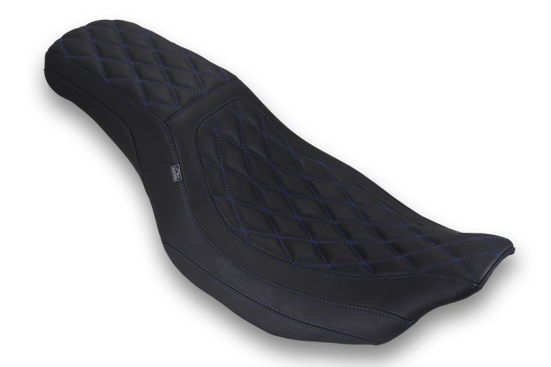 Mustang 23-25 HD Dble Diamond Low Squareback CVO Road Glide (ST), Rd Glide and Str Glide Black/SB