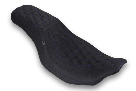 Mustang 23-25 HD Dble Diamond Low Squareback CVO Road Glide (ST), Rd Glide and Str Glide Black/SB