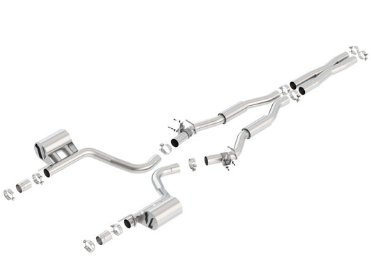 Borla 2015 Dodge Challenger Hellcat 6.2L V8 S-TYPE Catback Exhaust No Tips Factory Valance 140642