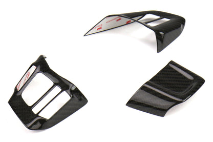 OLM Dry Carbon Fiber Steering Wheel Covers (MT) - 2016-2018 WRX / STI