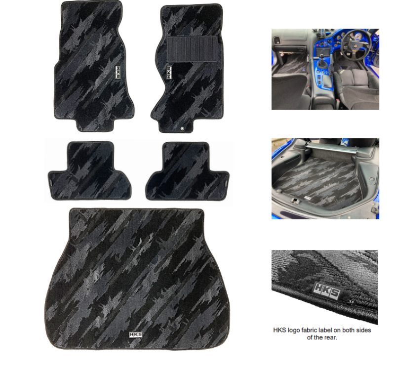 HKS FLOOR MATS FD3S FULL SET OCT RHD 53001-AZ008