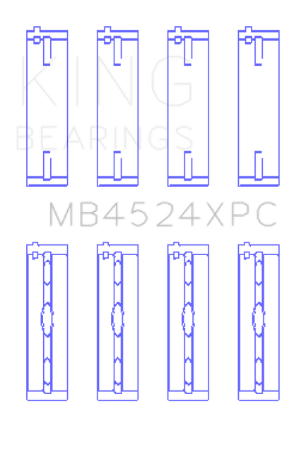 King Engine Bearings Nissan VR38DETT pMaxKote Crankshaft Main Bearing Set - Size STDX