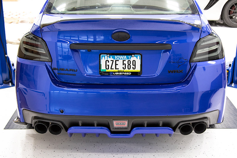 OLM A1 Style Paint Matched Rear Diffuser (Ice Silver Metallic) - 2015-2021 Subaru WRX / STI