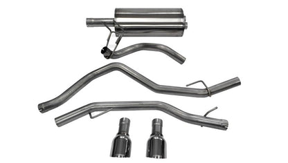 Corsa Performance 09-14 Dodge Ram 1500 4.7L Quad/Crew Cab/Short Bed Polished Dual Exit