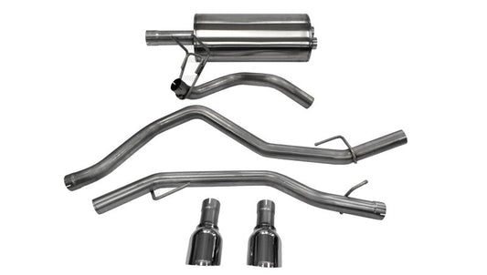 Corsa Performance 09-14 Dodge Ram 1500 4.7L Quad/Crew Cab/Short Bed Polished Dual Exit