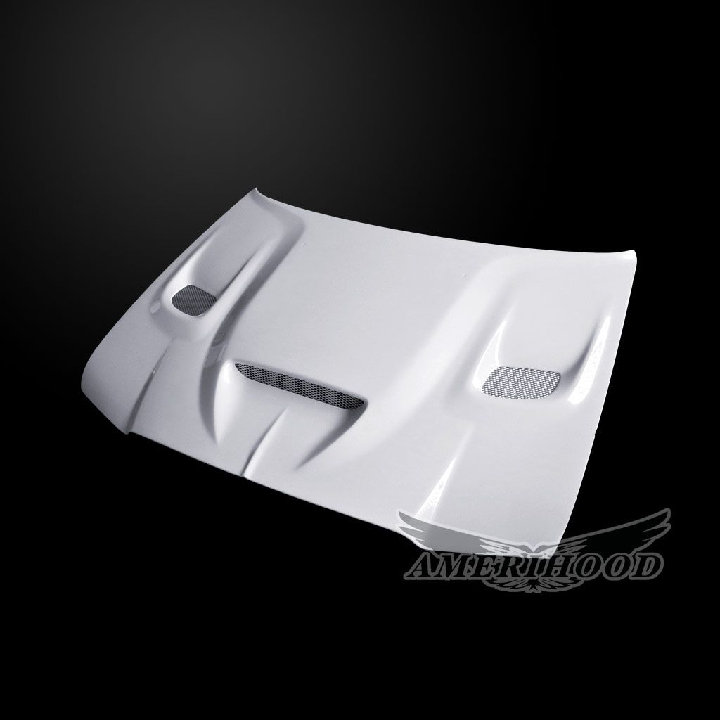 AmeriHood - Chrysler 300 2005-2010 Type-HC Style Functional Heat Extractor Ram Air Hood