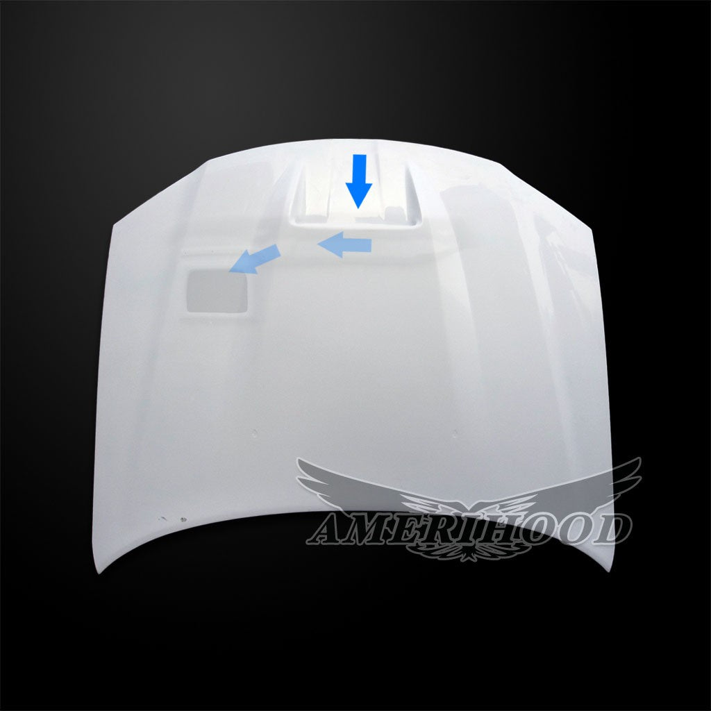 AmeriHood - Chrysler 300 Model 2011-2023 SRT Style Functional Heat Extraction Hood