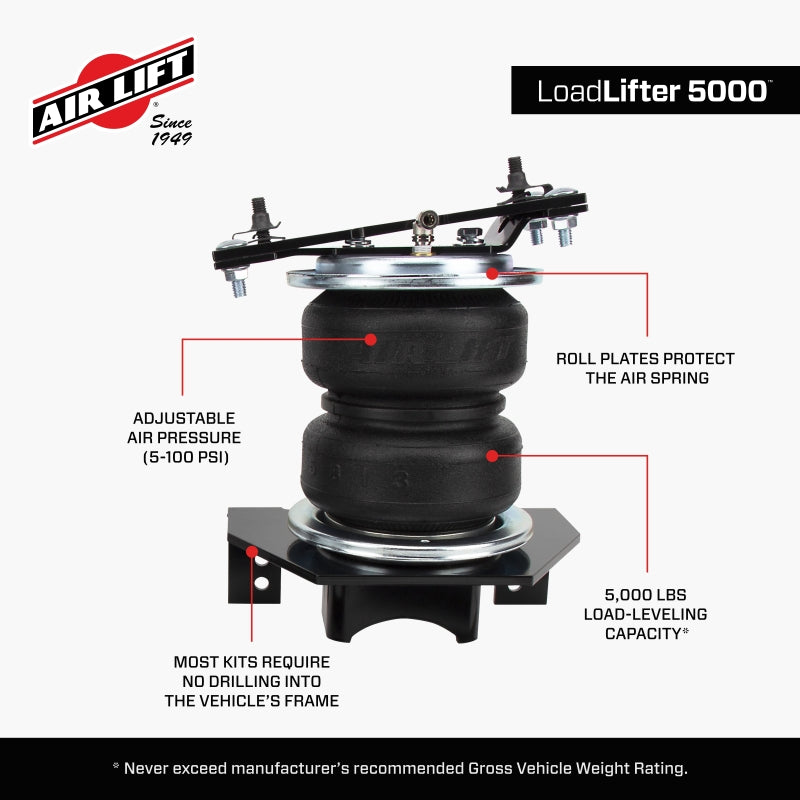 Air Lift Loadlifter 5000 for 2019 Chevrolet Silverado 1500 4WD
