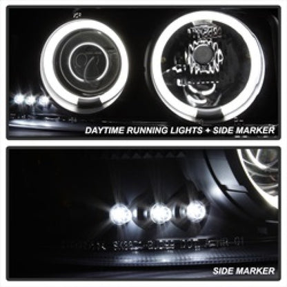 Spyder GMC Sierra 1500/2500 99-06 Projector Headlights CCFL Halo LED Blk Smke PRO-YD-CDE00-CCFL-BSM 5078704
