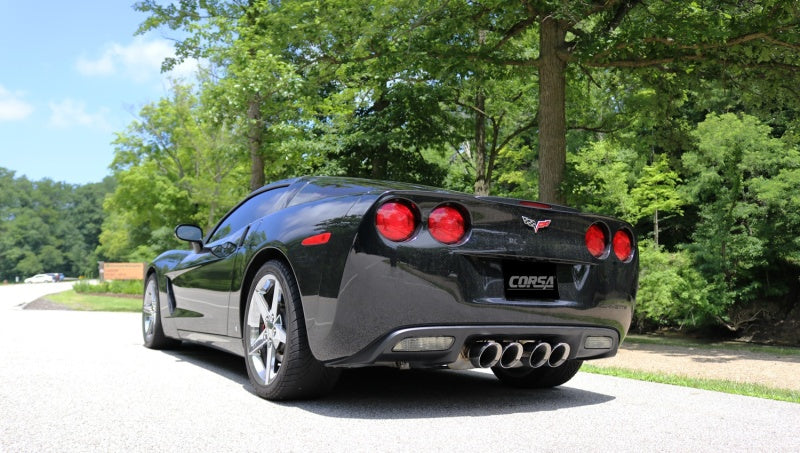 Corsa Performance 05-08 Chevrolet Corvette (C6) 6.0L/6.2L Polished Sport Axle-Back