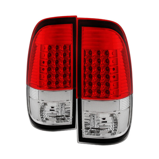 SPYDER Xtune Ford Super Duty 08-15 LED Tail Lights Red Clear ALT-JH-FS08-LED-RC 9027710