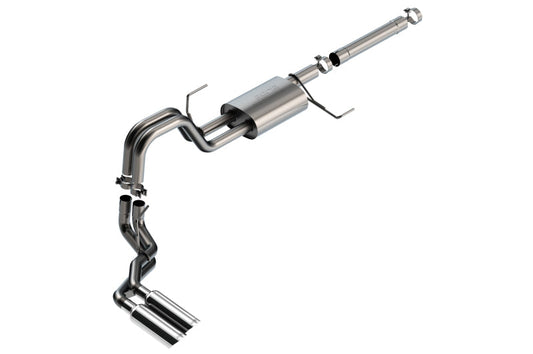 Borla 21-22 Ford F-150 Powerboost 3.5L V6 2WD & 4WD 4DR 3in, 2.25in S-TYPE Catback w/ Chrome Tips 140904