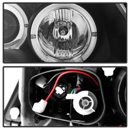 Spyder BMW E90 3-Series 06-08 Projector LED Halo Amber Reflctr Rplc Bulb Blk PRO-YD-BMWE9005-AM-BK 5009005