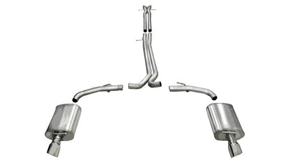Corsa Performance 10-13 Ford Taurus SHO 3.5L V6 Turbo Polished Sport Cat-Back Exhaust