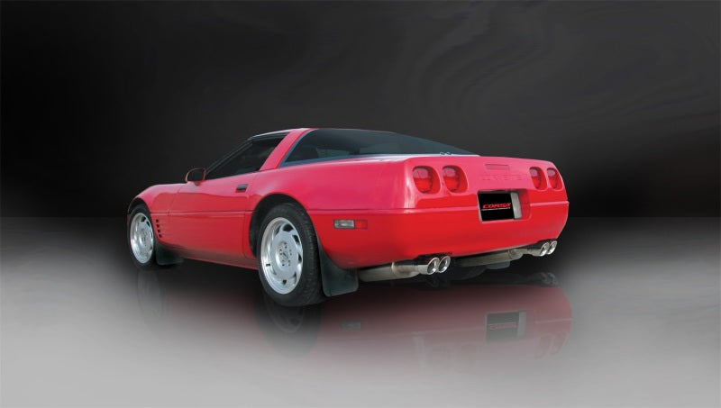 Corsa Performance 86-91 Chevrolet Corvette C4 5.7L V8 L98 Polished Sport Cat-Back Exhaus