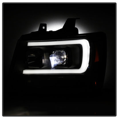 Spyder Chevy Suburban 1500/2500 07-14 Tahoe 07-14 LED Headlights Black PRO-YD-CSUB07V2PL-BK 5087515