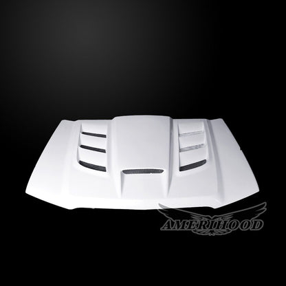 AmeriHood - Chevrolet Avalanche 2003-2006 WBH VIP Style Functional Heat Extractor Ram Air Hood