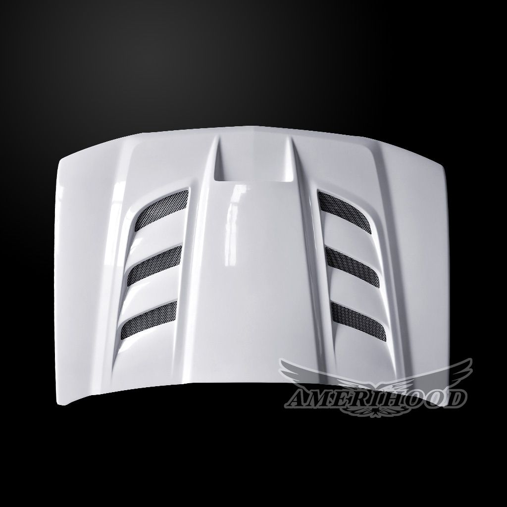 AmeriHood - Chevrolet Avalanche 2003-2006 WBH VIP Style Functional Heat Extractor Ram Air Hood