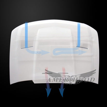 AmeriHood - Chevrolet Avalanche 2007-2014 Type-CWL Style Functional Ram Air Hood