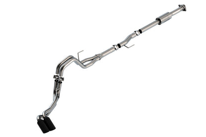 Borla F-150 2021 2.7L/3.5L 4dr CC SB EC STB Lari/King R/Plinum/LTD 3/2.25 DSE CB AK BLK CHR Tips 140872BC