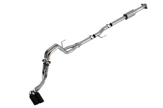 Borla F-150 2021 2.7L/3.5L 4dr CC SB EC STB Lari/King R/Plinum/LTD 3/2.25 DSE CB AK BLK CHR Tips 140872BC