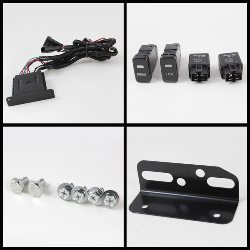 Spyder Toyota FJ Cruiser 07-14 Fog Lights With LED Daytime Running Lights w/swch Blk FL-DRL-TFJ07-BK 5075161