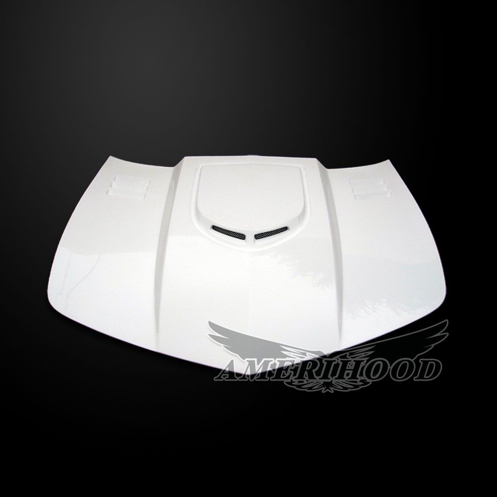 AmeriHood - Chevrolet Camaro 2010-2013 Type-TR Style Functional Heat Extractor Ram Air Hood