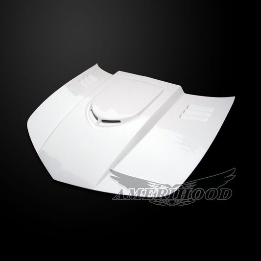 AmeriHood - Chevrolet Camaro 2010-2013 Type-TR Style Functional Heat Extractor Ram Air Hood