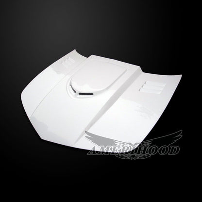 AmeriHood - Chevrolet Camaro LS/LT 2014-2015 V6 Only Type-TR Style Functional Heat Extractor Ram Air Hood