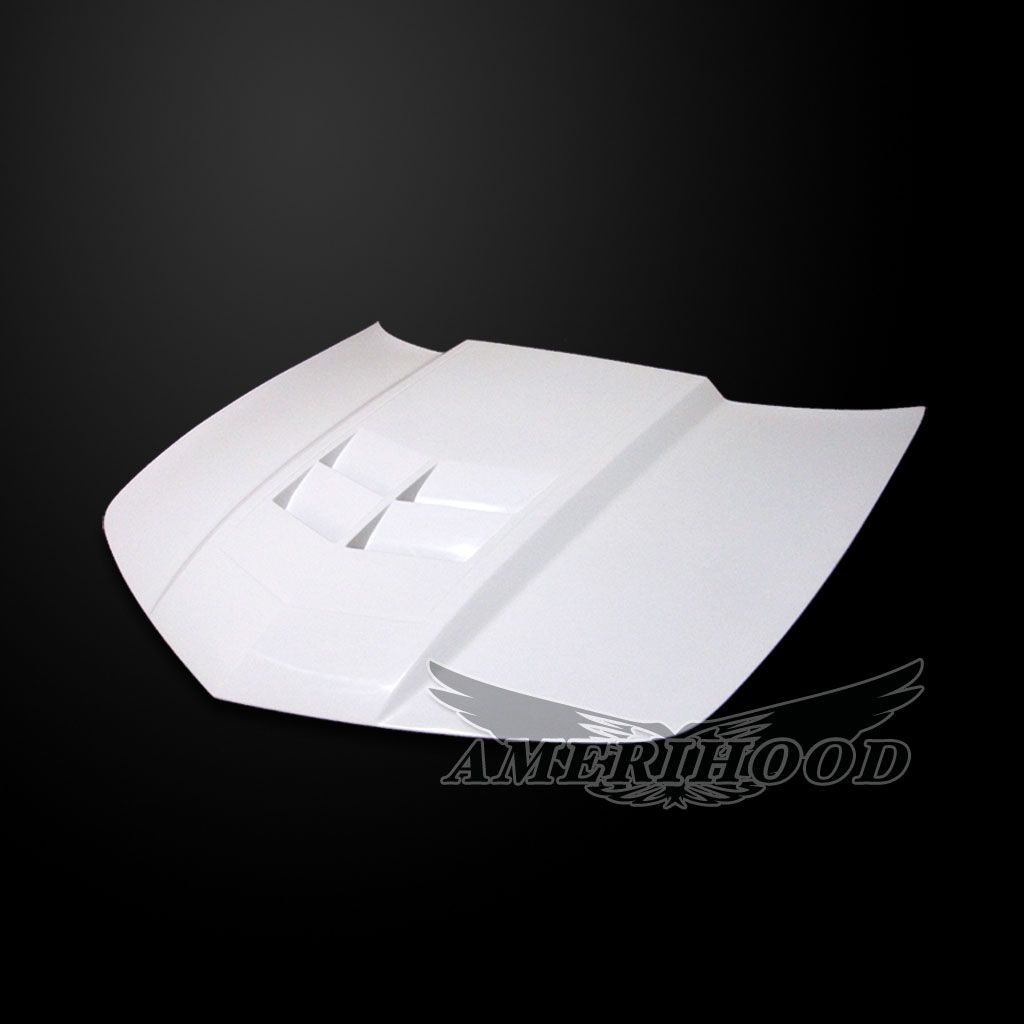AmeriHood - Chevrolet Camaro LS/LT 2014-2015 V6 ONLY Type-ZL1 Style Functional Heat Extractor Hood