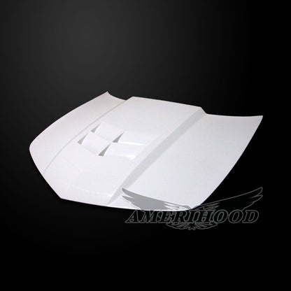 AmeriHood - Chevrolet Camaro LS/LT 2014-2015 V6 ONLY Type-ZL1 Style Functional Heat Extractor Hood