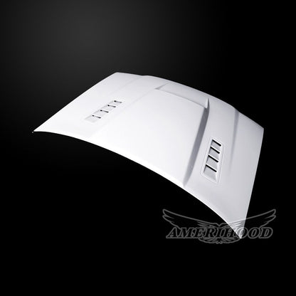 AmeriHood - Chevrolet Colorado 2004-2012 Type-SMS Style Functional Heat Extractor Ram Air Hood