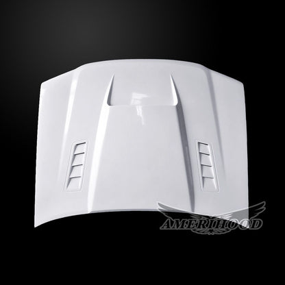 AmeriHood - Chevrolet Colorado 2004-2012 Type-SMS Style Functional Heat Extractor Ram Air Hood
