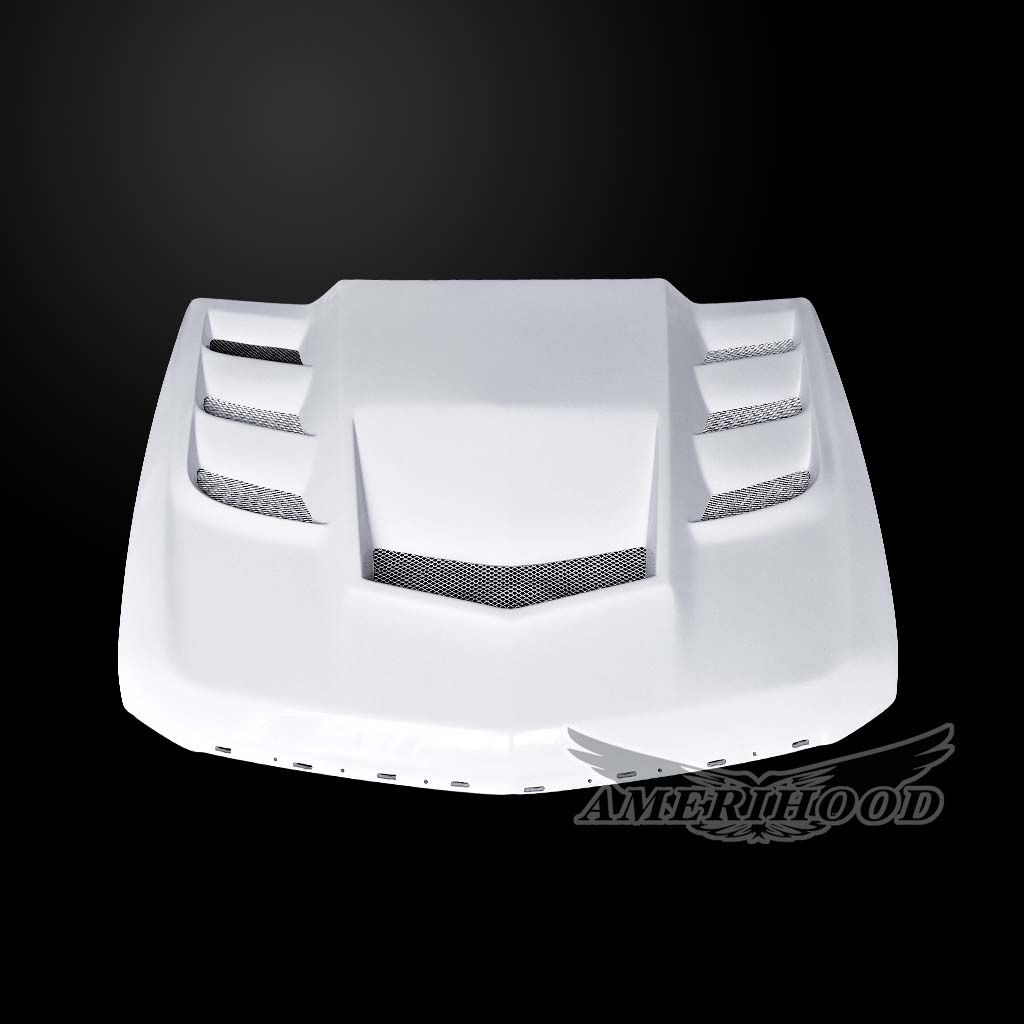 AmeriHood - Cadillac CTS NON-V Model 2008-2013 VIP Style Functional Heat Extraction Hood