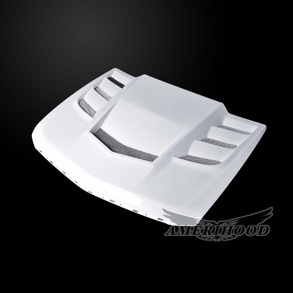 AmeriHood - Cadillac CTS WAGON NON-V Model 2010-2014 VIP Style Functional Heat Extraction Hood