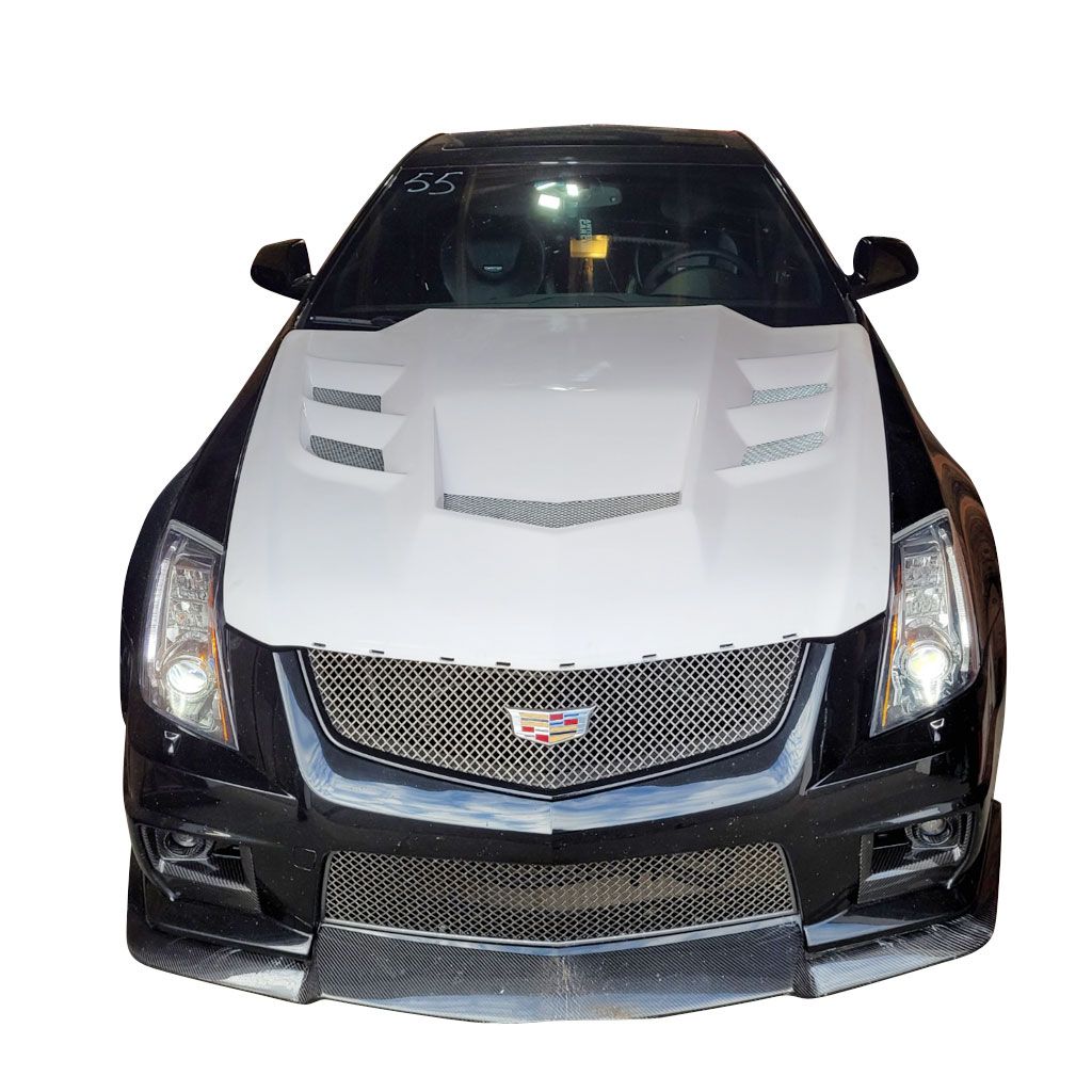 AmeriHood - Cadillac CTS WAGON V Model 2011-2014 VIP Style Functional Heat Extraction Hood
