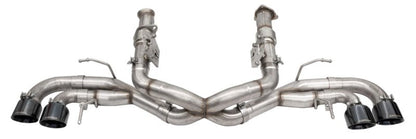 Corsa 2020-25 Corvette C8 3in Xtreme Cat-Back Exhaust 4.5in Black Quad Tips - Deletes stock AFMValve