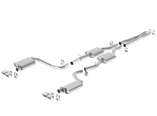 Borla 15-16 Dodge Challenger R/T 5.7L Dual Rectangle Angle Cut Dual Split Rear Exit ATAK Exhaust 140628