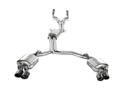 Akrapovic 13-17 Audi S6 Avant/Limousine (C7) Evolution Line Cat Back (Titanium) w/ Carbon Tips S-AU/TI/6H