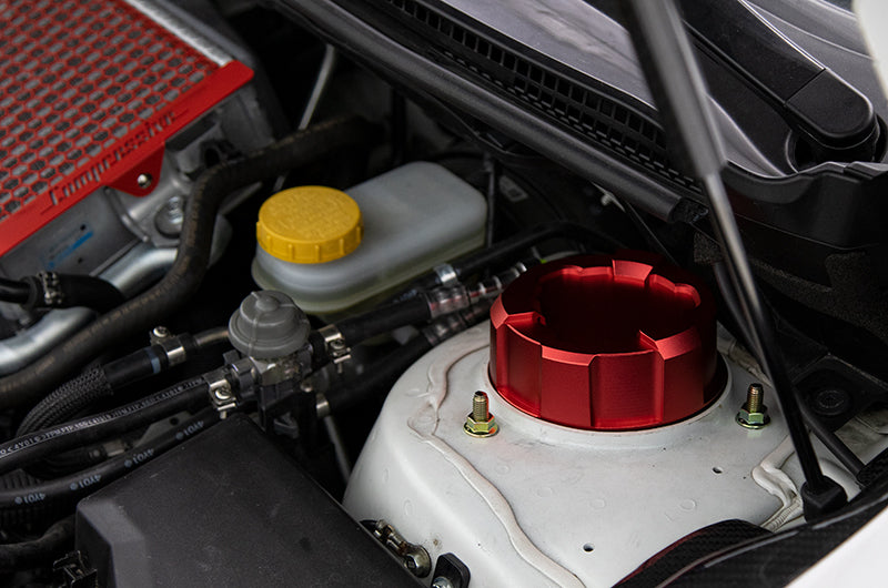 OLM Upper Suspension Mount Cover - Blue - 2015-2021 Subaru WRX / STI