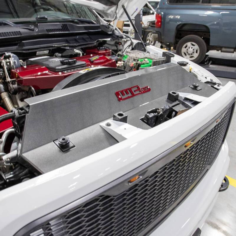 Wehrli 13-18 Cummins Fabricated Aluminum Radiator Cover - Bengal Red