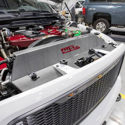 Wehrli 13-18 Cummins Fabricated Aluminum Radiator Cover - Bengal Red