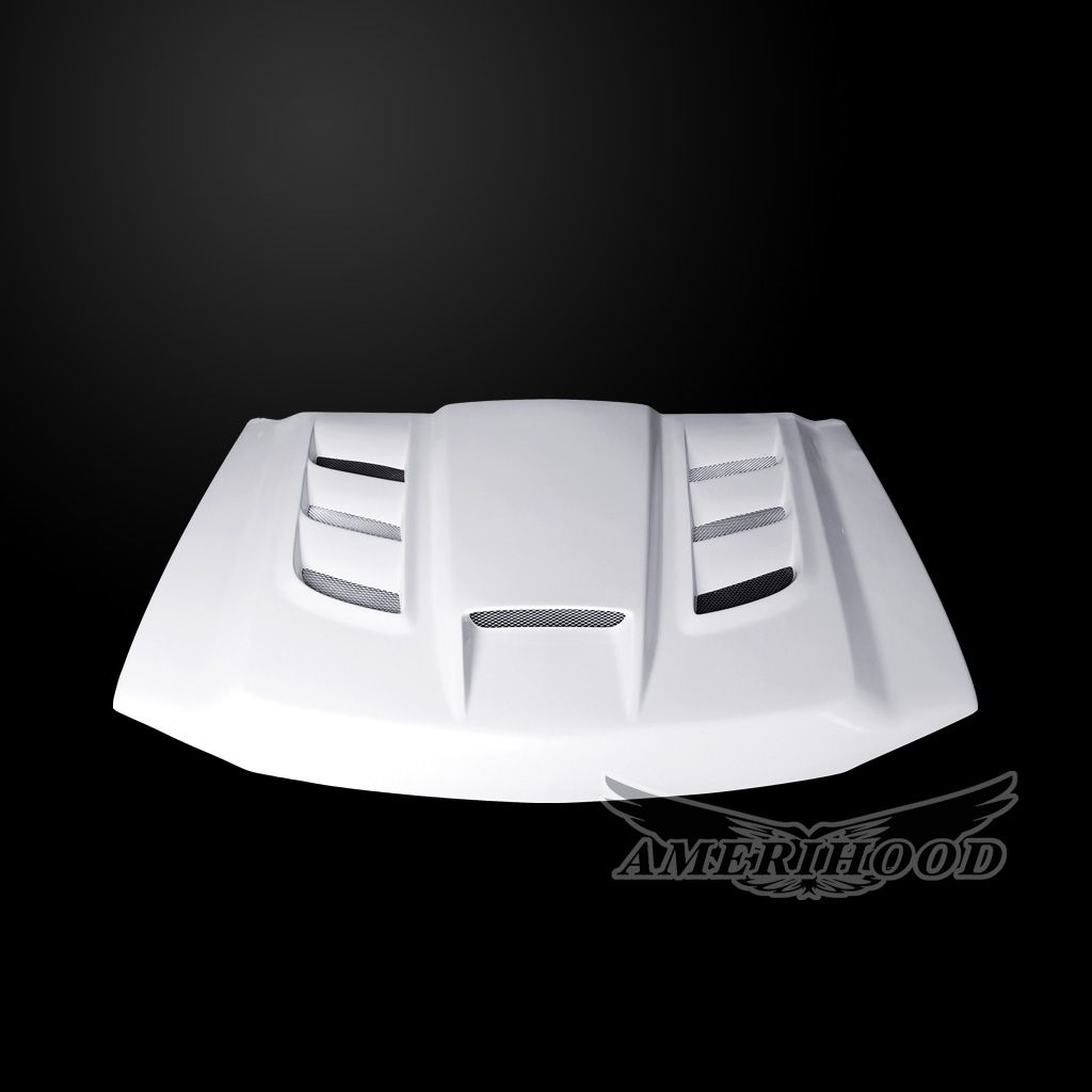 AmeriHood - Chevrolet Silverado 3500 2005-2007 VIP Style Functional Heat Extractor Ram Air Hood