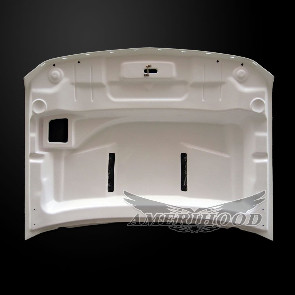 AmeriHood - Chevrolet Silverado 2500HD 2007-2010 Type-E Style Functional Heat Extractor Ram Air Hood